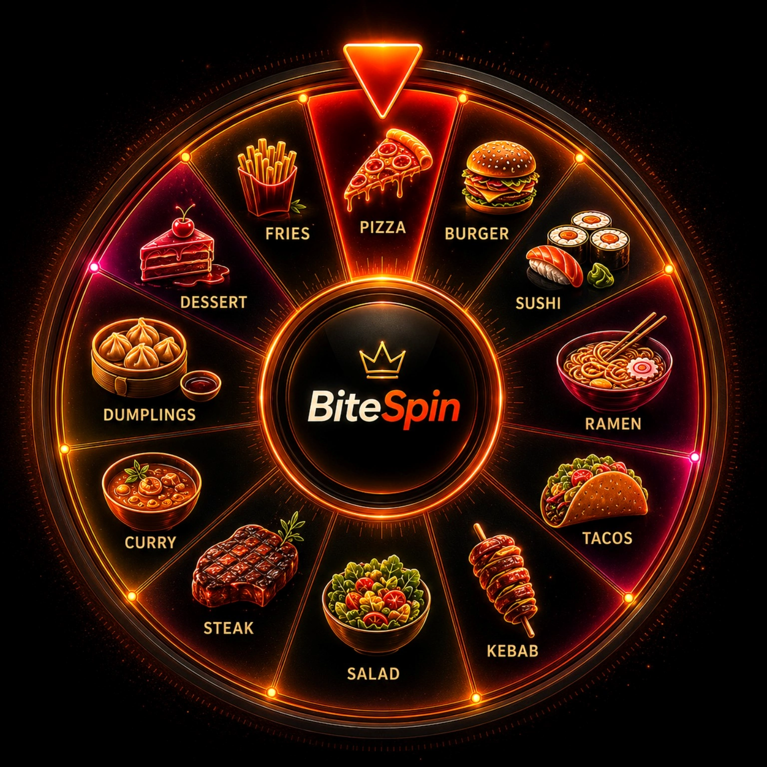 BiteSpin food wheel
